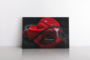 Erotic Mask and Red Handcuffs