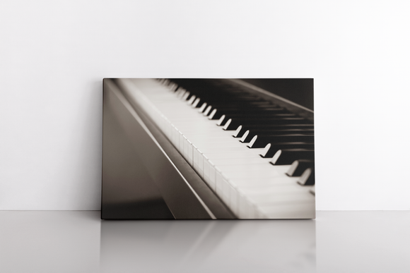 Piano Keys on Black Piano