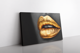 Golden Lips Art