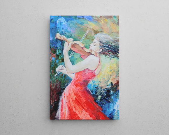 Woman Playing the Violin