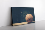 Basketball on a Black Background