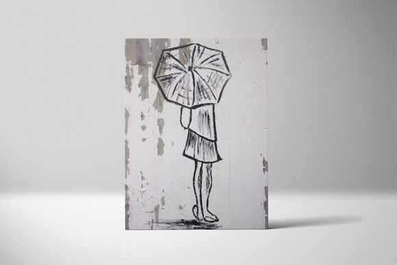 Umbrella Girl Drawing