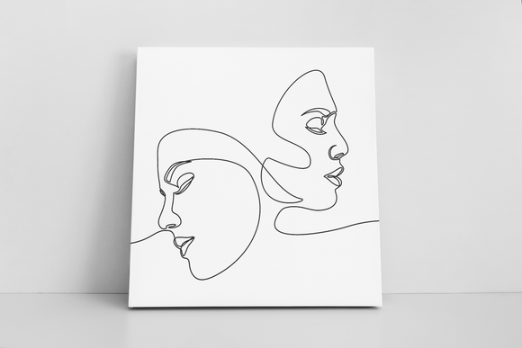 One Line Drawing Faces