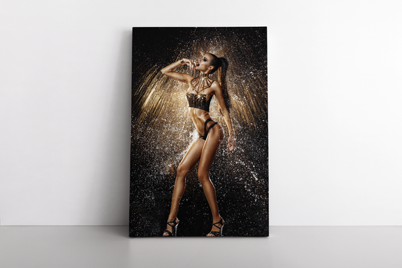 Sexy Model in Water Splash