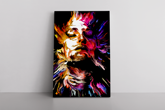 Abstract Colorful Face