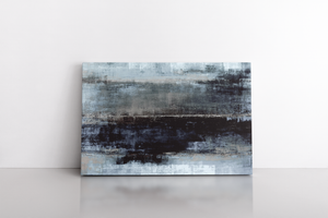 Blue and Grey Abstract Art Painting