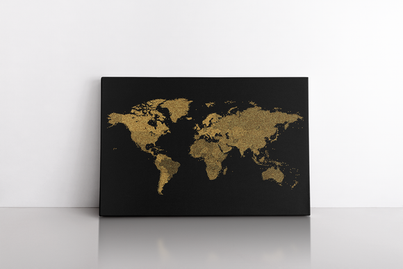 Gold World Map