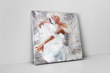 Ballerina Dancer in White Dress