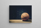 Basketball on a Black Background