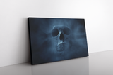 Human Skull on Dark Background